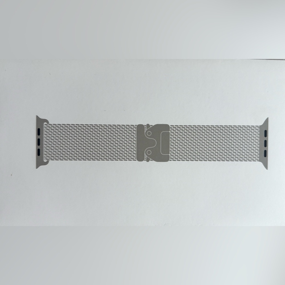 Apple iWatch 49mm NATURAL Titanium Milanese Loop size "L" for UltraII Sealed,NEW - Picture 10 of 14